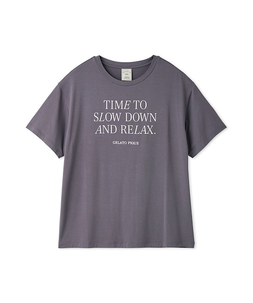【接触冷感】レーヨンロゴTシャツ