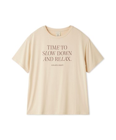【接触冷感】レーヨンロゴTシャツ