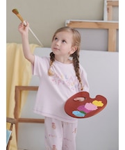 【KIDS】ドローイングベアワンポイントTシャツ