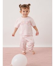 【BABY】ドローイングベア柄ロングパンツ