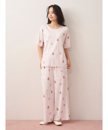 ピケモチーフ柄ロングパンツ