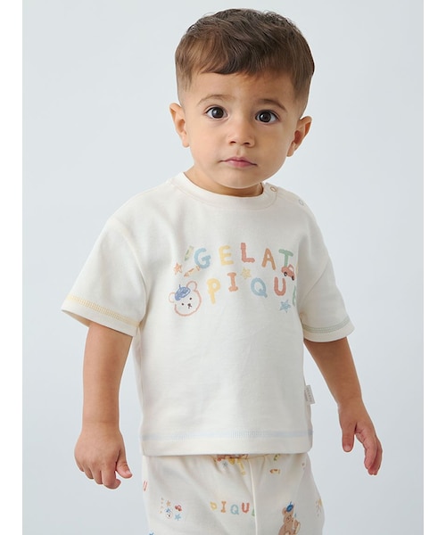 BABY】ドローイングベアワンポイントTシャツ｜ジェラートピケの通販