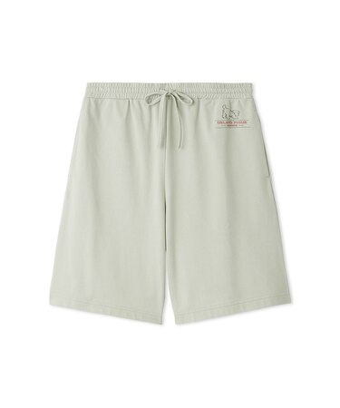 【HOMME】【接触冷感】モーニングドッグプリントハーフパンツ
