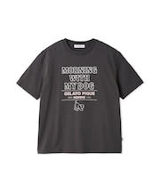 【HOMME】【接触冷感】モーニングドッグプリントTシャツ