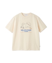 【HOMME】【接触冷感】モーニングドッグプリントTシャツ