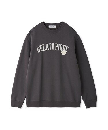 【HOMME】【抗菌防臭】ハートロゴ裏毛プルオーバー