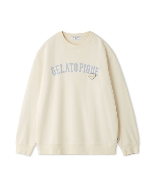 【HOMME】【抗菌防臭】ハートロゴ裏毛プルオーバー