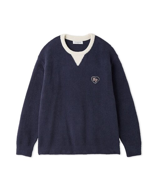 【HOMME】エアリーモコカレッジプルオーバー