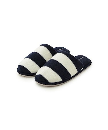 【HOMME】【接触冷感】【UVカット】スムーズィーliteクール2ボーダールームシューズ