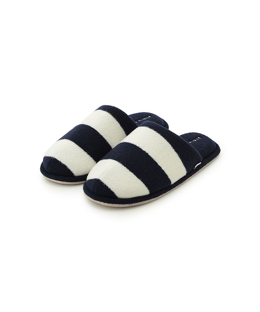 【HOMME】【接触冷感】【UVカット】スムーズィーliteクール2ボーダールームシューズ