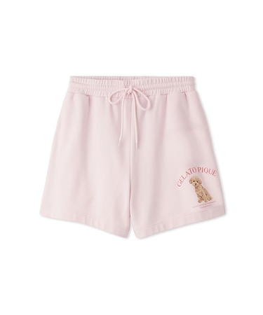 【UVカット】お散歩ドッグ裏毛ショートパンツ
