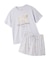 【ONLINE限定】【接触冷感】【UVカット】お散歩ドッグワンポイントTシャツ&ショートパンツセット