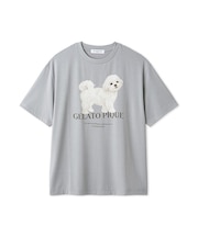 【HOMME】お散歩ドッグワンポイントTシャツ