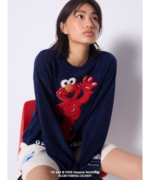 gelato pique【SESAME STREET】 エアリーモコジャガード SESAMESTREET×CPDHOOME meets GELATOPIQUE】エアリーモコジャガード