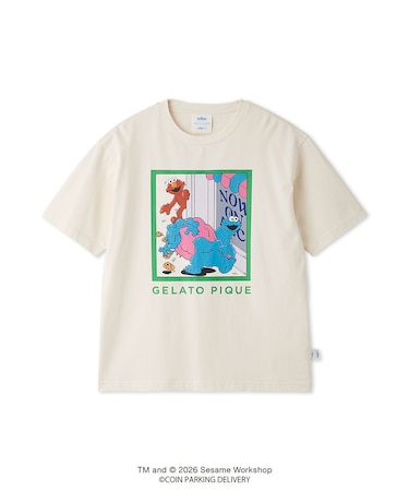 【SESAMESTREET×CPDHOOME meets GELATOPIQUE】コットンワンポイントプリントTシャツ