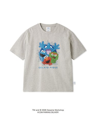 【SESAMESTREET×CPDHOOME meets GELATOPIQUE】コットンワンポイントプリントTシャツ