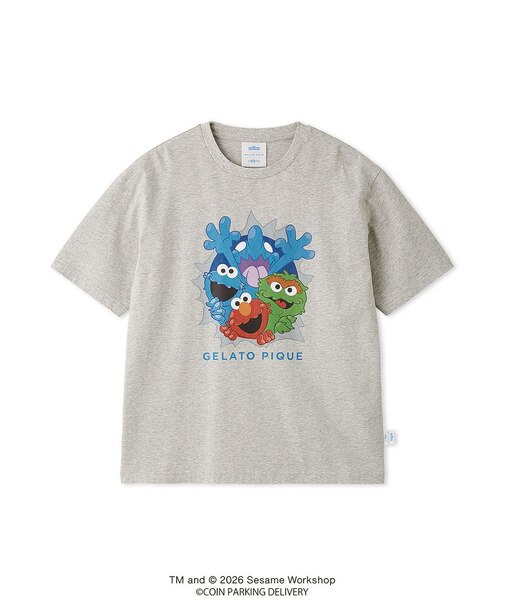 【SESAMESTREET×CPDHOOME meets GELATOPIQUE】コットンワンポイントプリントTシャツ