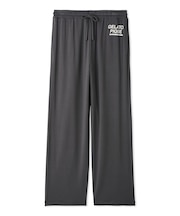 【HOMME】クールレーヨンロゴロングパンツ