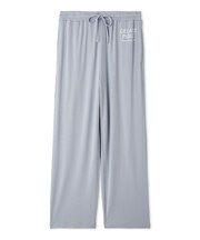 【HOMME】クールレーヨンロゴロングパンツ