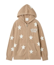 【UNISEX】エアリーモコカレッジスタージャガードパーカ
