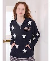 【UNISEX】エアリーモコカレッジスタージャガードパーカ