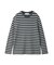 【HOMME】ワッフルボーダーロンT