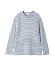 【HOMME】ワッフルボーダーロンT
