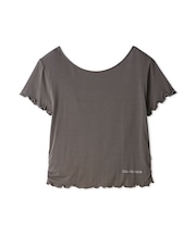 【接触冷感】レーヨンギャザーTシャツ