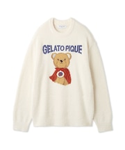 【HOMME】ベビモコヒーローベアジャガードプルオーバー