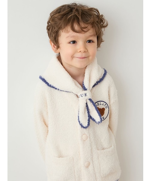 【KIDS】ベビモコアニマルブレッドカーディガン&スカーフセット