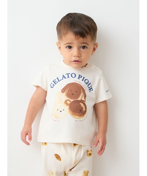 【BABY】アニマルブレッドワンポイントTシャツ
