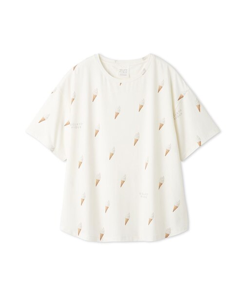 ソフトクリーム柄Tシャツ