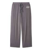 【接触冷感】【UVカット】フレンチレーヨンロゴロングパンツ