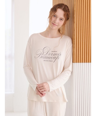 【接触冷感】【UVカット】フレンチレーヨンロゴTシャツ