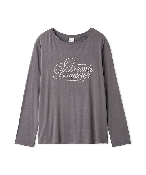 【接触冷感】【UVカット】フレンチレーヨンロゴTシャツ