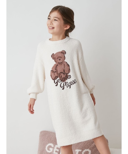 タイムセール　GELATO PIQUE ミッフィーベビモコジャガードワンピ　新品 JUNIOR】ベビモコベアジャガードワンピース｜ジェラートピケの通販