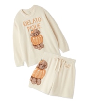 【HALLOWEEN】【ONLINE限定】ナイトパレードDOGSジャガードプルオーバー&ショートパンツセット
