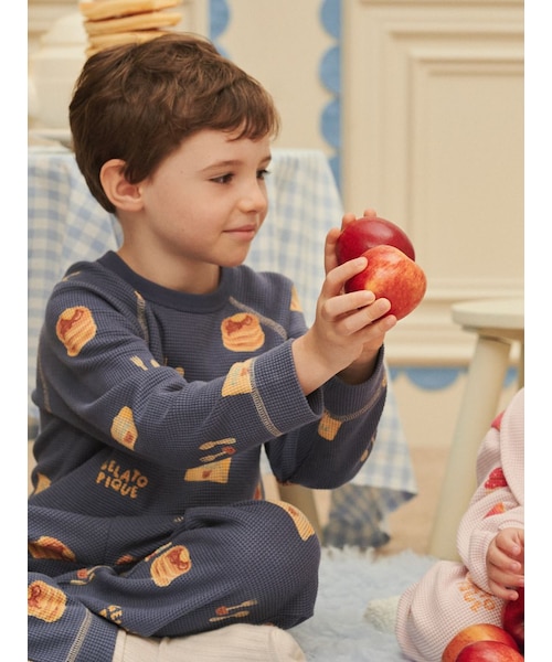 KIDS】パンケーキ柄ロンT｜ジェラートピケの通販｜&mall（アンドモール