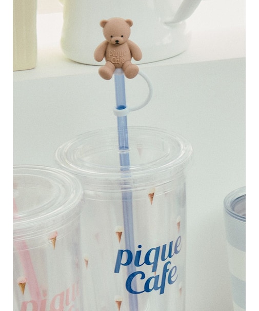 【cafe】ベア ストローキャップ