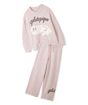 【ONLINE限定】ベビモコキャットジャガードプルオーバー&ロングパンツセット