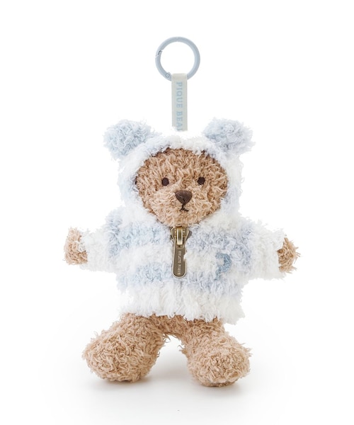 PIQUE BEAR】ジェラート2ボーダーぬいぐるみチャーム｜ジェラートピケ