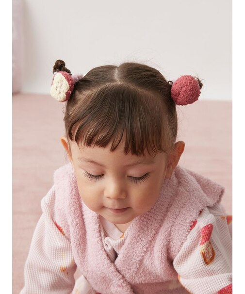 【KIDS】ベビモコリンゴヘアゴム