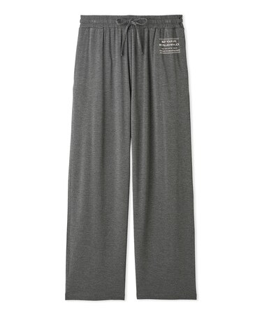 【HOMME】レーヨンロゴロングパンツ