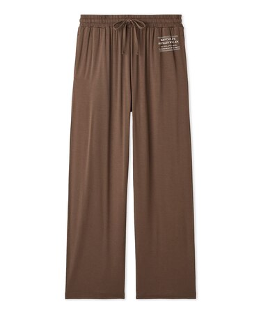 【HOMME】レーヨンロゴロングパンツ