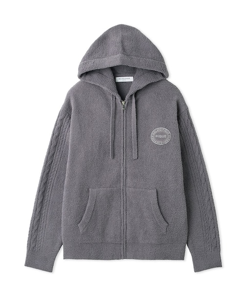 【HOMME】エアリーモコケーブルパーカ
