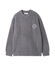 【HOMME】エアリーモコケーブルプルオーバー