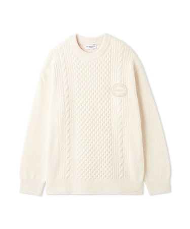 【HOMME】エアリーモコケーブルプルオーバー