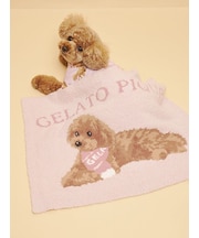 【CAT&DOG】ベビモコトイプードル柄ブランケット