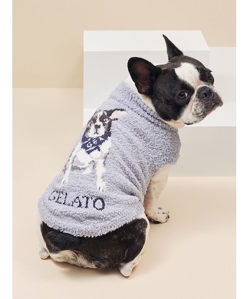 【CAT&DOG】ベビモコフレンチブルドッグ柄プルオーバー