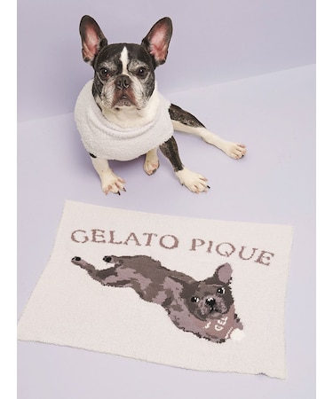 【CAT&DOG】ベビモコフレンチブルドッグ柄ブランケット